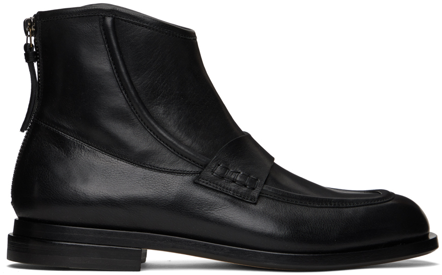 Taakk Ssense Exclusive Black Carnaby Morgan Zip-up Boots