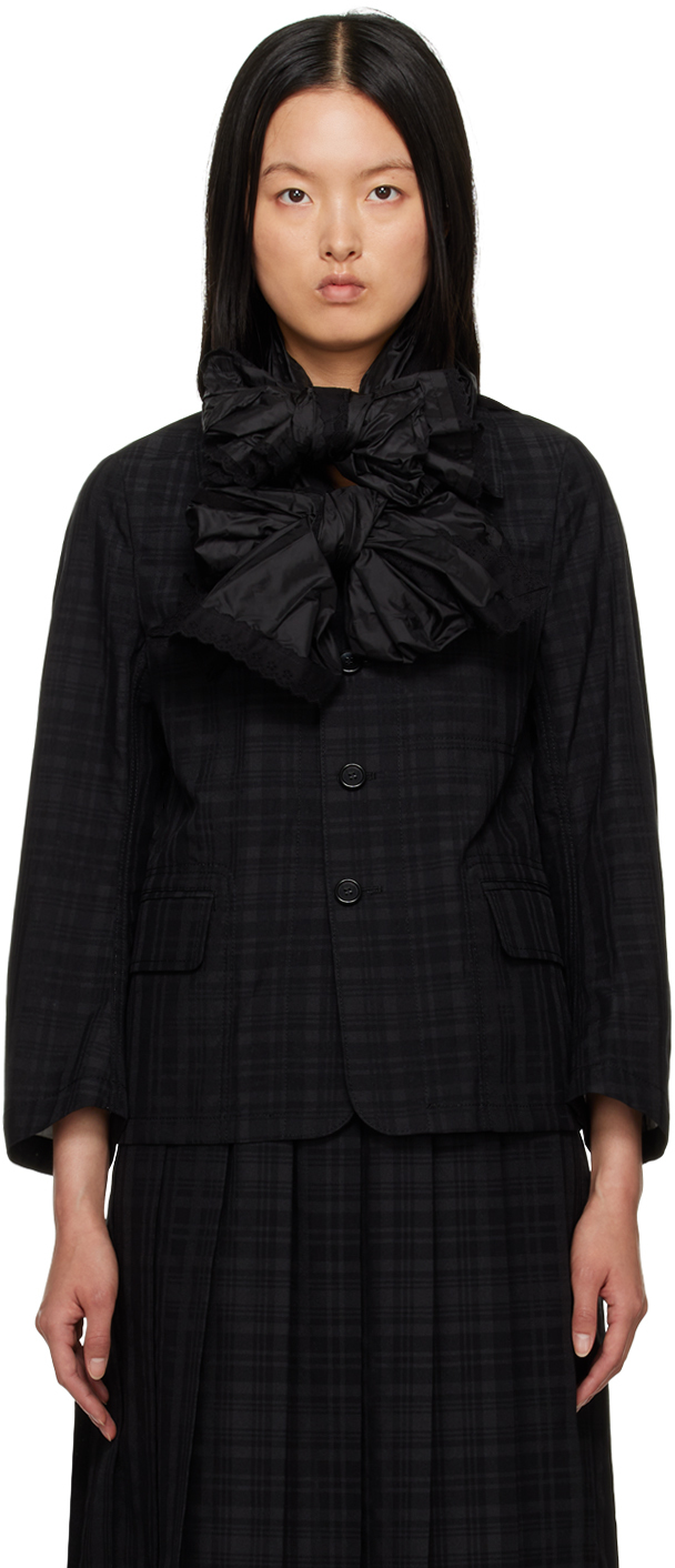 Black Scarf Blazer