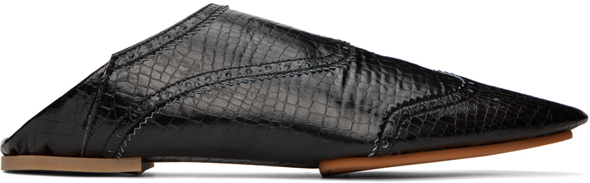 Tao Black Pointed Toe Loafers In 1 Black