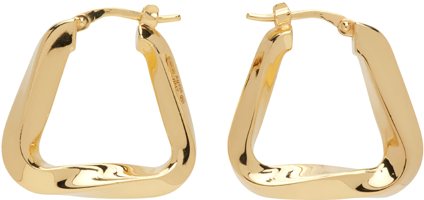Gold Essential Triangle Hoop Earrings