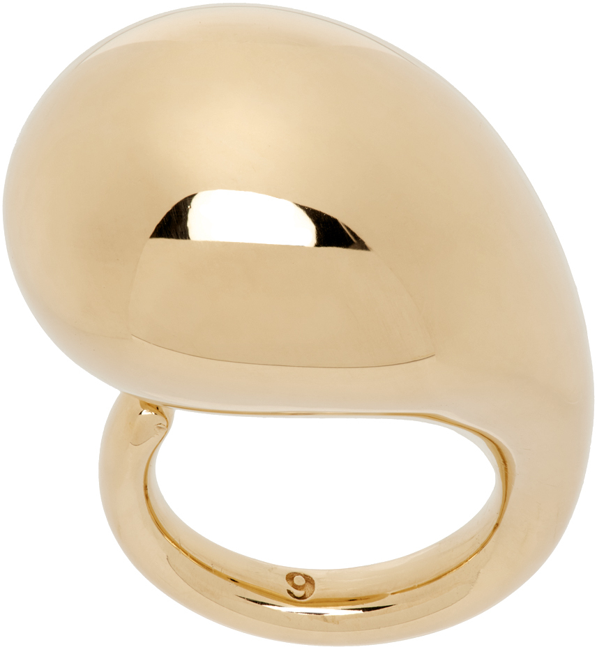 Bottega Veneta Gold Drop Ring