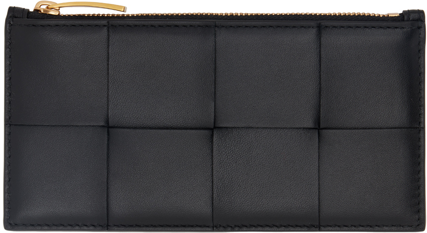 CC ZIPPED CARD HOLDER 11.5 PEACH GRAINED CALFSKIN GOLD ICON