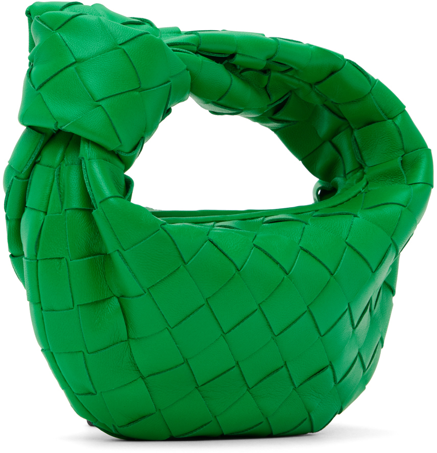Bottega Veneta Green Candy Jodie Bag In 3722 Parakeet Gold