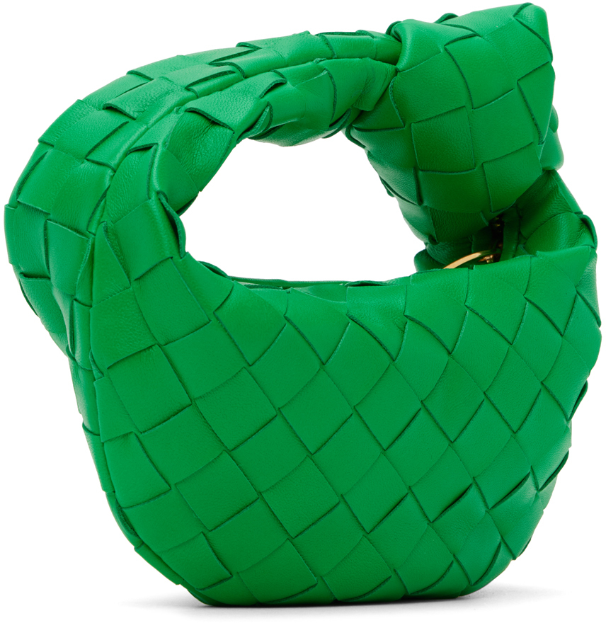 Bottega Veneta Green Candy Jodie Bag In 3722 Parakeet Gold