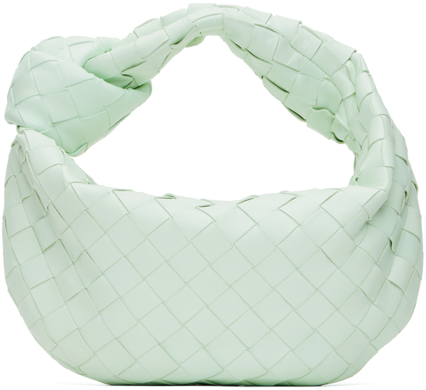 Bottega Veneta Green Mini Jodie Bag In 1807 Glacier Gold