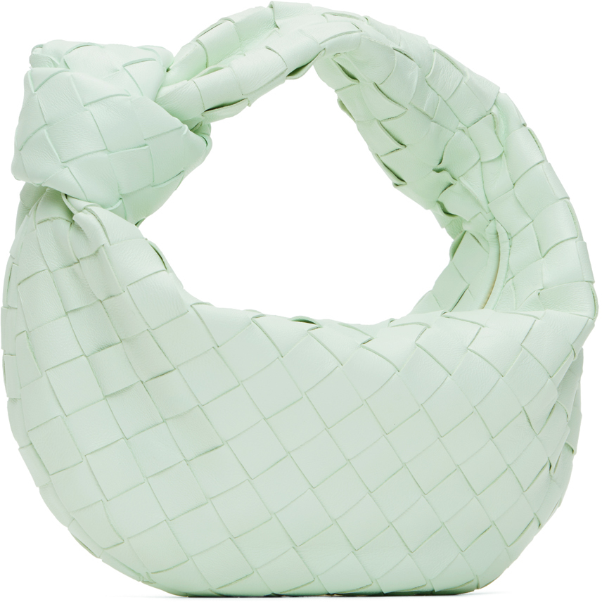 Bottega Veneta Green Mini Jodie Bag In 1807 Glacier Gold