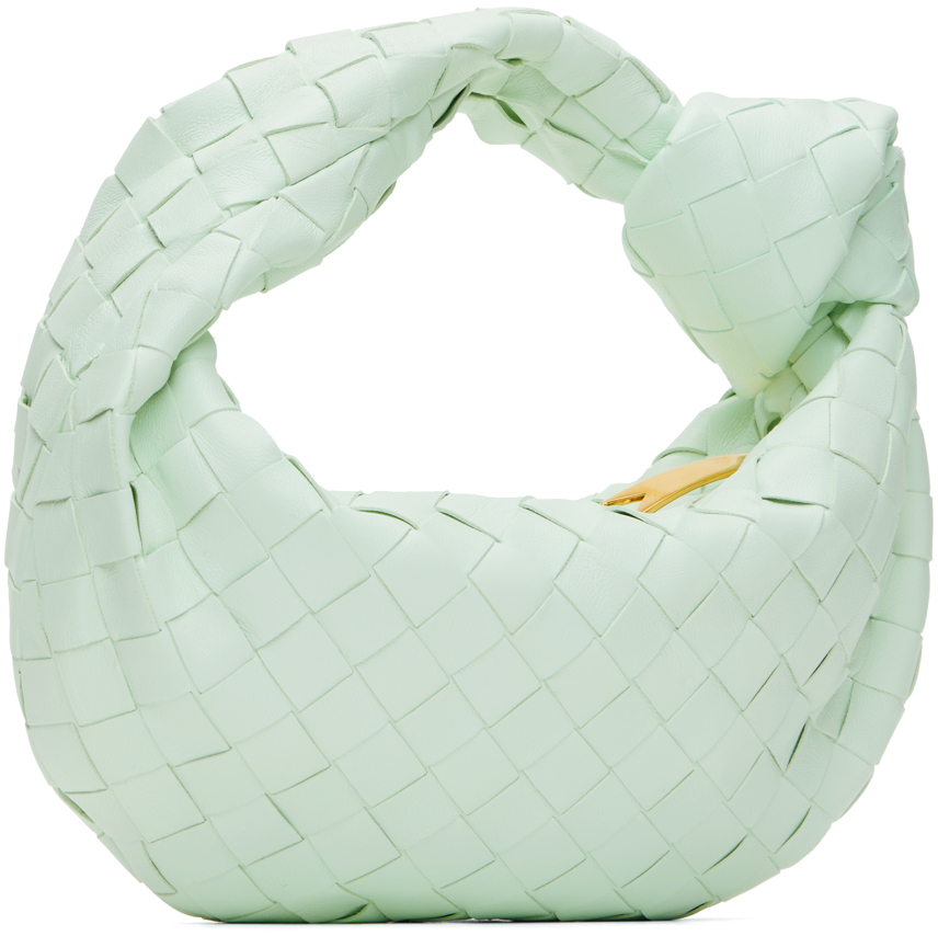 Bottega Veneta Green Mini Jodie Bag In 1807 Glacier Gold