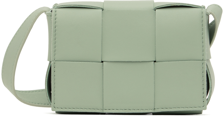 Bottega Veneta Green Mini Cassette Shoulder Bag