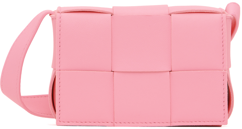 Bottega Veneta Pink Mini Cassette Shoulder Bag