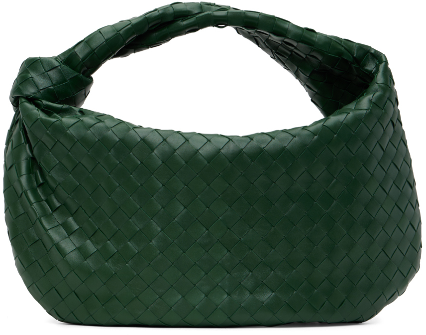 Jodie leather handbag Bottega Veneta Green in Leather - 29827126