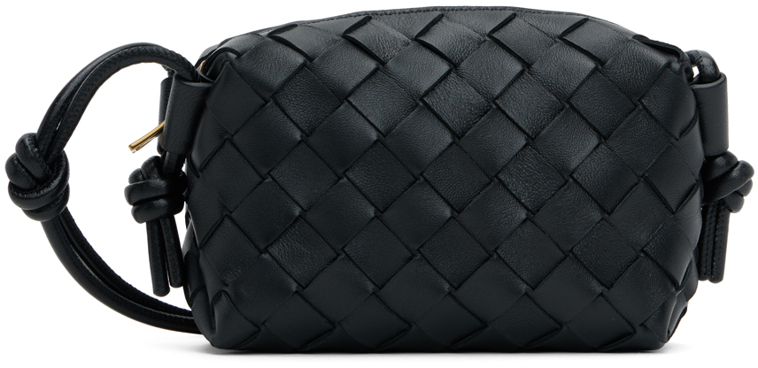 【BOTTEGA VENETA】CANDY LOOP CAMERA BAG Candy Loop leather camera bag in black - Bottega Veneta