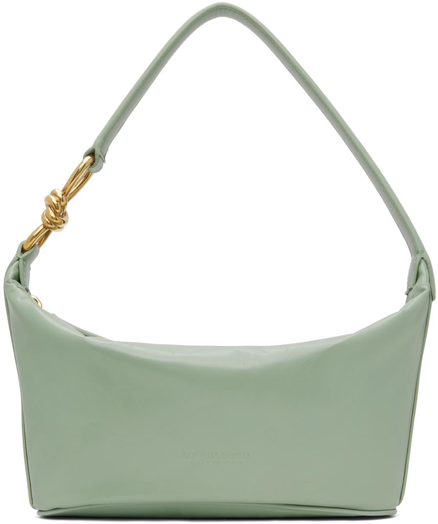 Bottega Veneta Green Knot Shoulder Bag In 3401 New Sauge M Bra