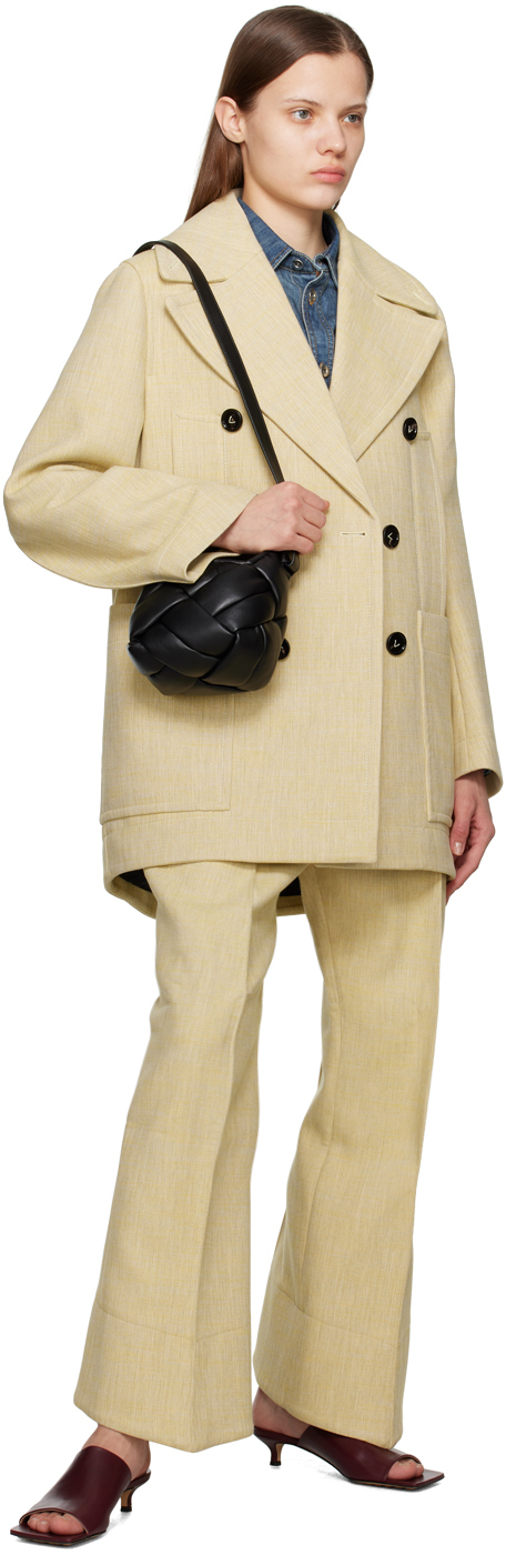 Bottega Veneta Black Small Helmet Bag In 8425 Black Gold