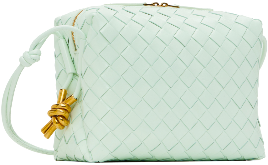 Bottega Veneta Green Small Loop Camera Bag In 1824 Glacier Muse Br