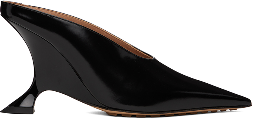 BOTTEGA VENETA ボッテガヴェネタ Rocketレザーミュールブラック Bottega Veneta: ブラック Rocket ミュール | SSENSE 日本