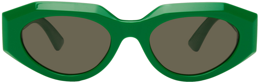 Bottega Veneta Green Facet Sunglasses