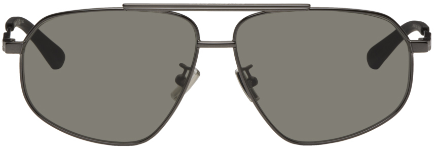 Bottega Veneta® Drop Aviator Sunglasses in Havana/grey. Shop
