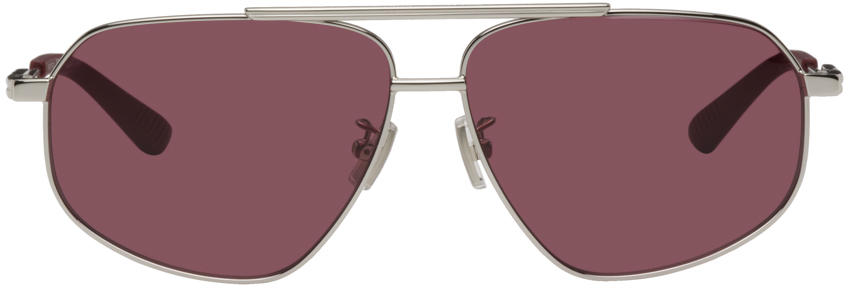 Silver Aviator Sunglasses