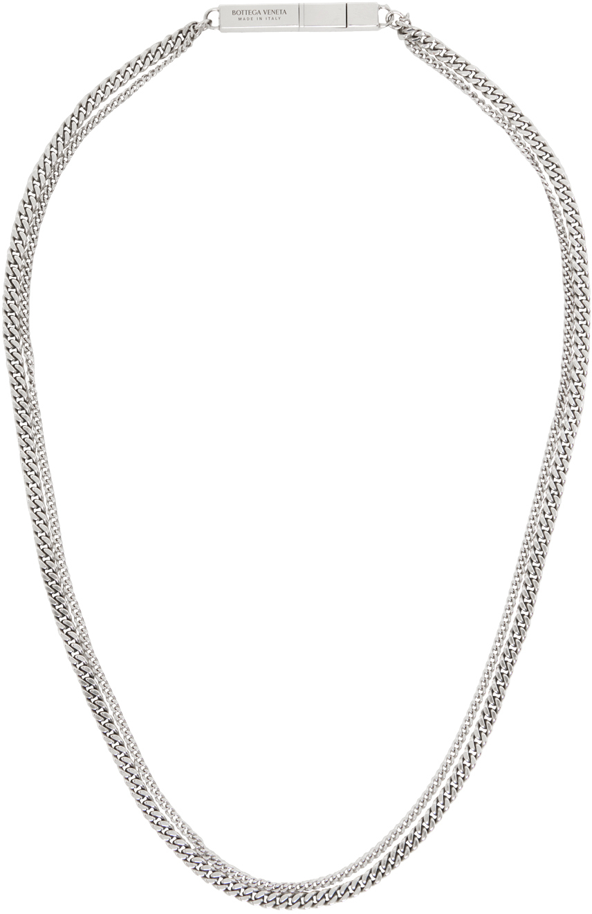 Silver Chains ID Necklace