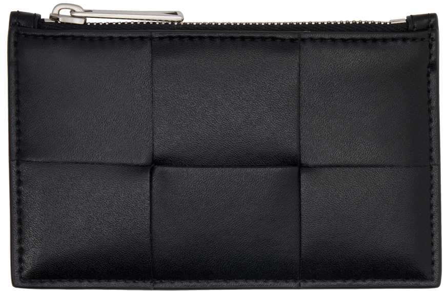 Black Leather Card Holder SSENSE Men Accessories Bags Wallets 