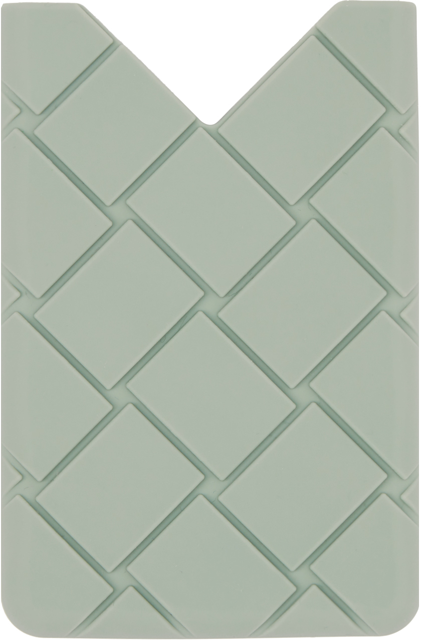 Bottega Veneta Green Intrecciato Card Case In 3400 New Sauge