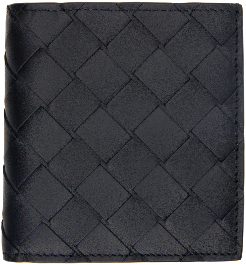 Bottega Veneta Black Slim Bi-Fold Wallet