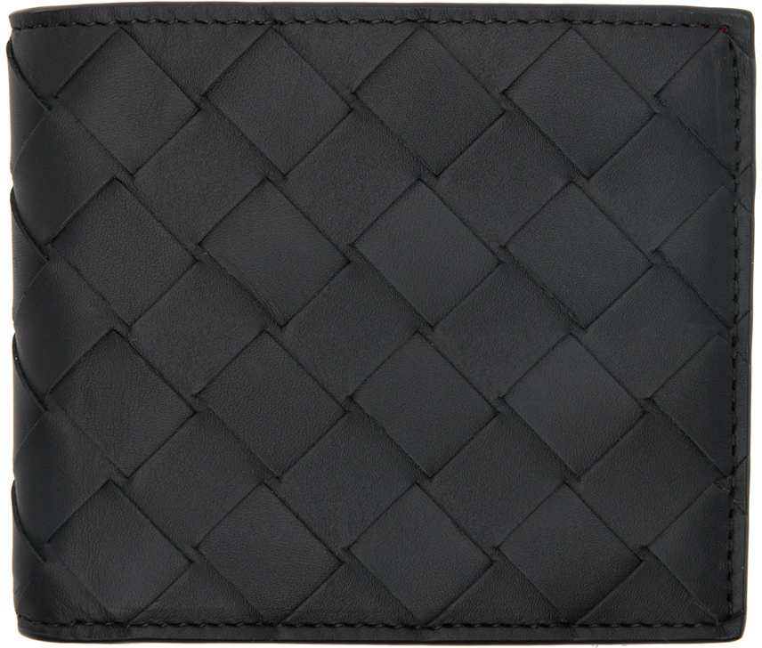 Bottega Veneta® Men's Intrecciato Bi-Fold Wallet in Black. Shop online now.