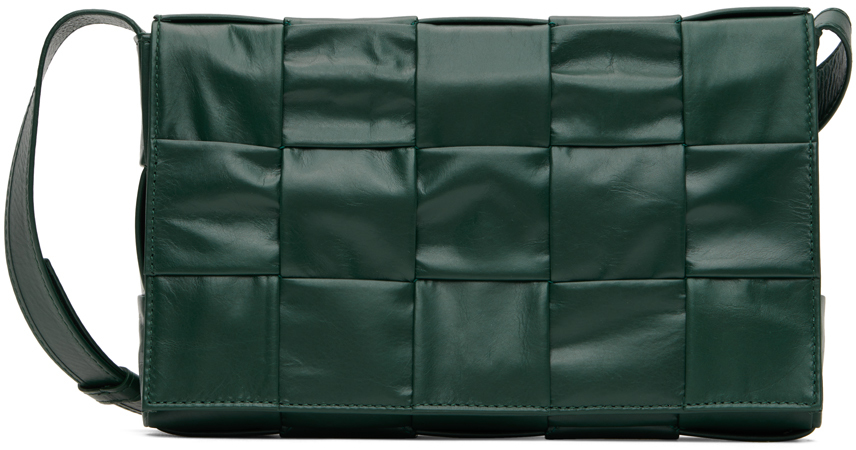 Bottega Veneta Green Cassette Bag In 3061 Raintreesilver