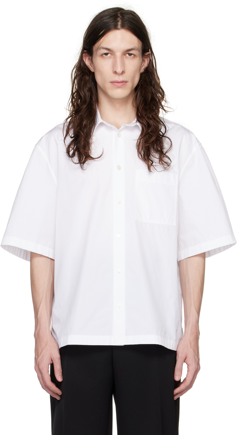 Shop Bottega Veneta White Buttoned Shirt In 9000 White
