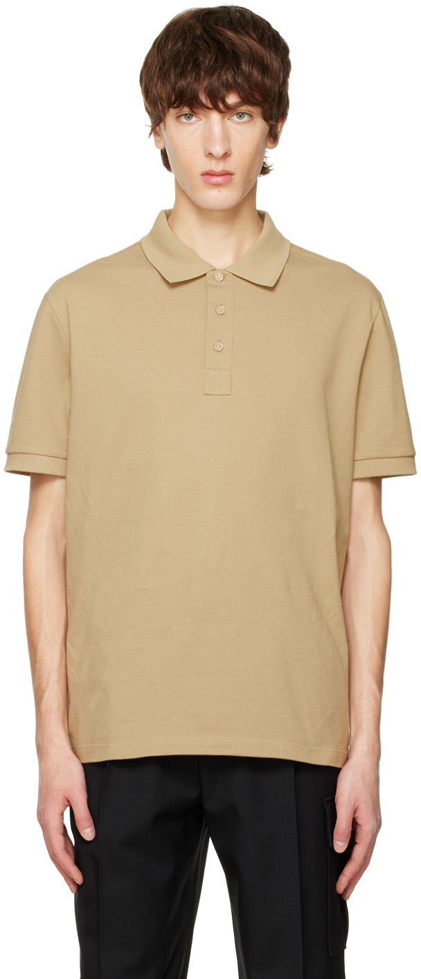Beige Saber Polo SSENSE Men Clothing T-shirts Polo Shirts 