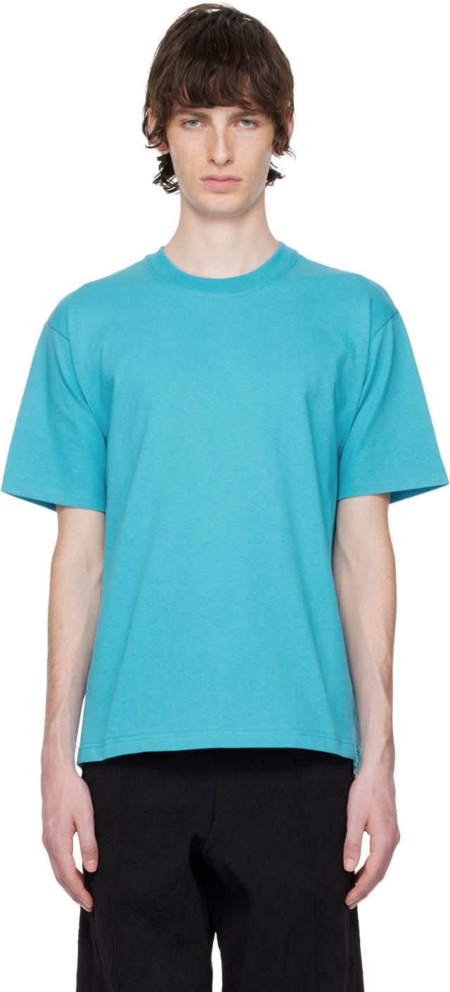 Bottega Veneta Sunrise Slim-fit Cotton-jersey T-shirt In Blu