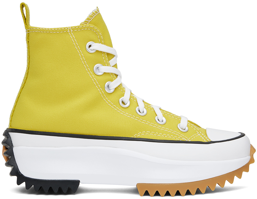 Converse Yellow Run Star Hike Sneakers In Bitter Lemon/black/w | ModeSens
