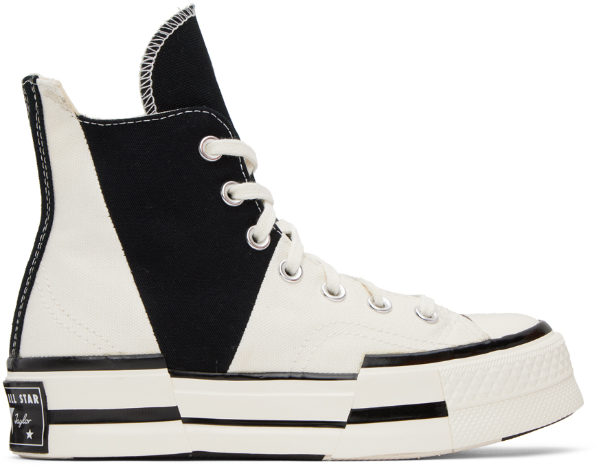 Converse: Black & White Chuck 70 Plus Sneakers | SSENSE