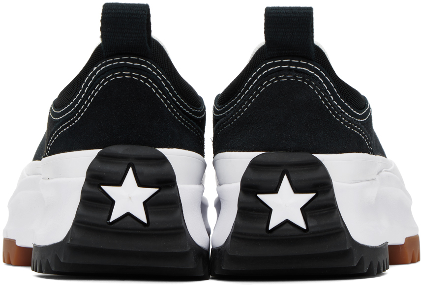 Converse Black & White Run Star Hike Sneakers In Black/black/white