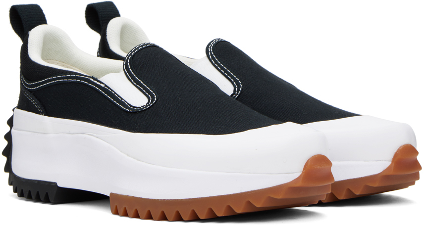 Converse Black & White Run Star Hike Sneakers In Black/black/white