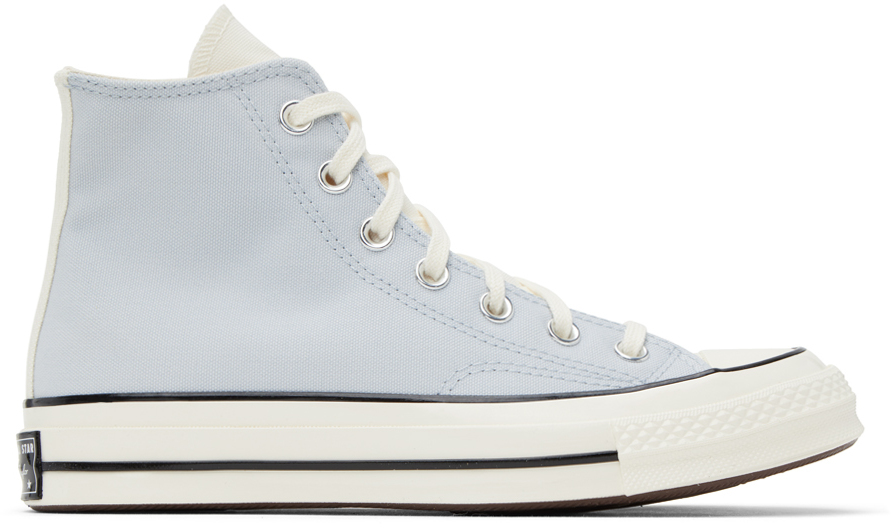 Converse Blue & White Chuck 70 Nautical Sneakers In Ghosted/vintage Whit