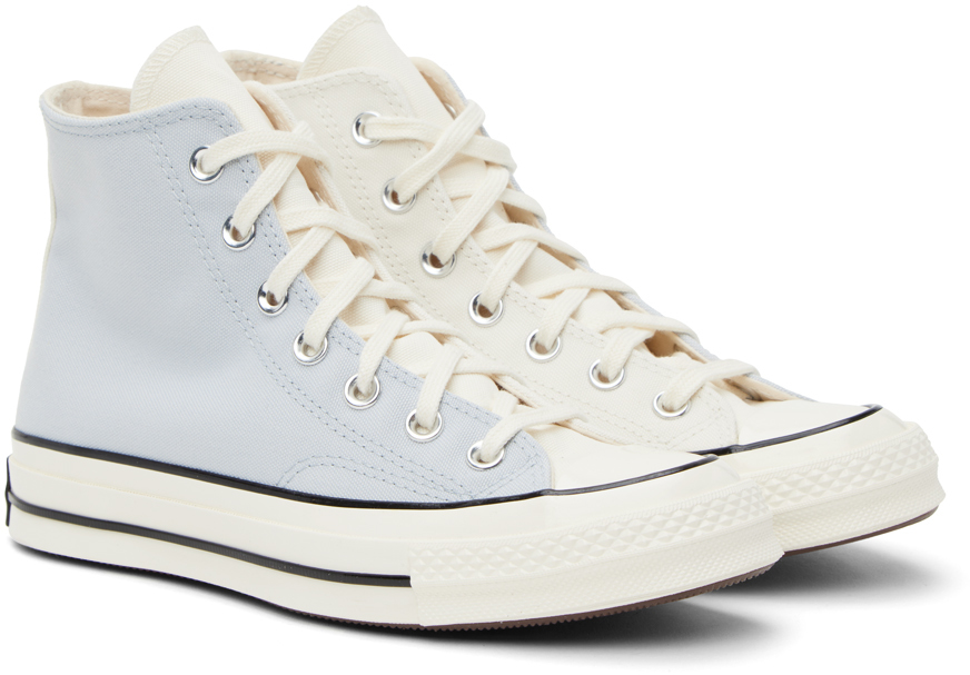 Converse Chuck 70 Nautical High-top Casual Skate Shoes In Ghosted/vintage Whit