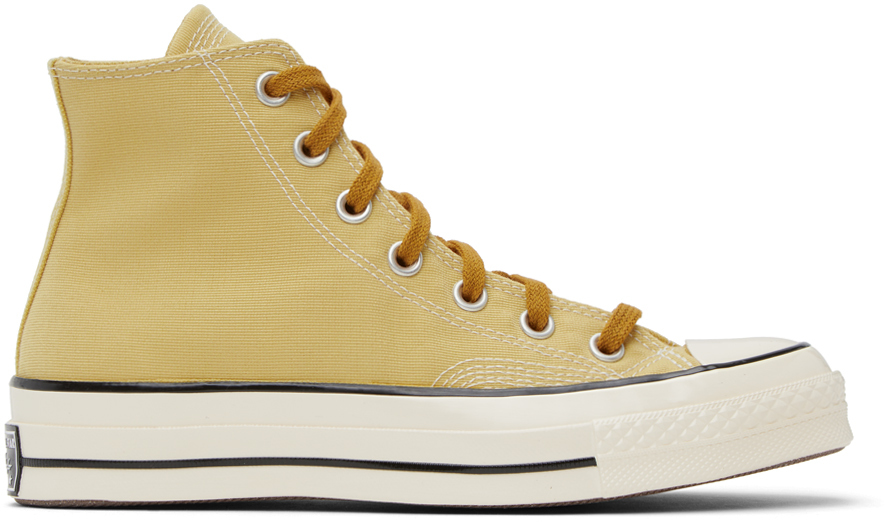 Converse Chuck 70 High Top Sneakers In Gold