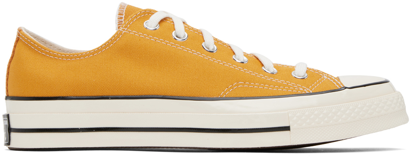 Converse Yellow Chuck 70 Low Sneakers In Sunflower/black/egre