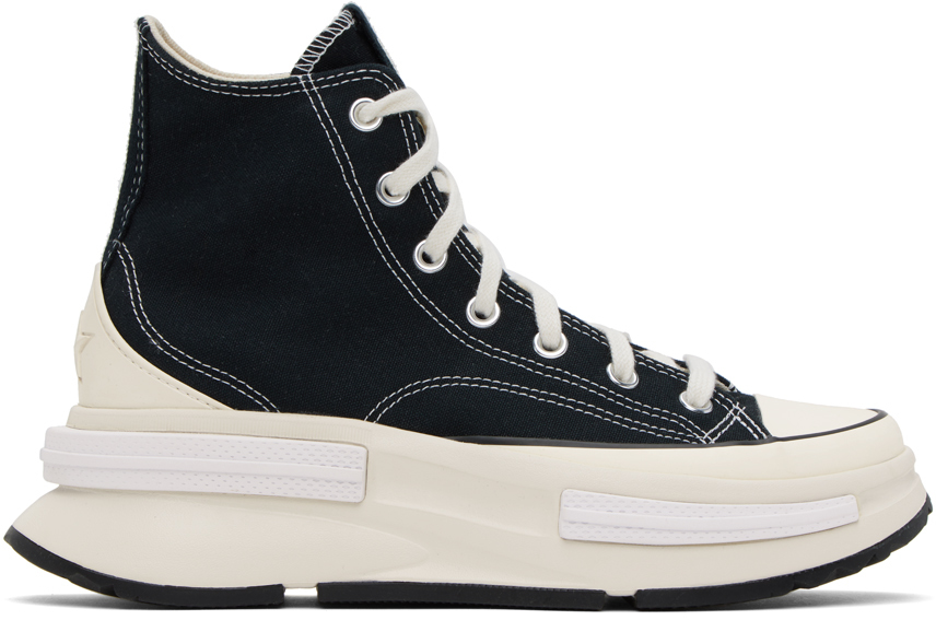 Converse Black Run Star Legacy Cx Sneakers In Black/egret/white