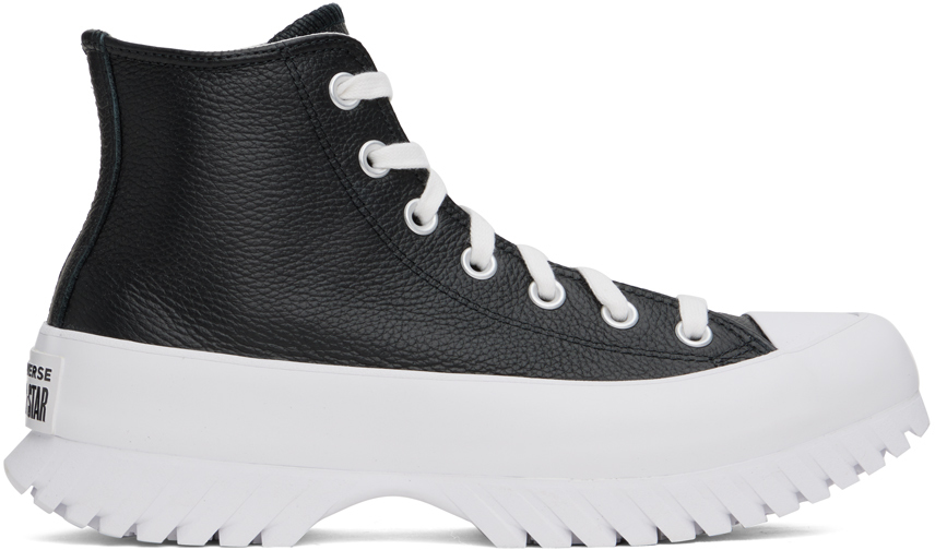 Converse Black Leather Chuck Taylor All Star Lugged 2.0 Sneakers
