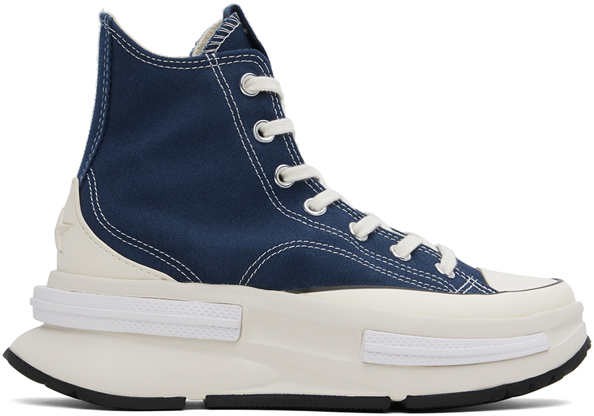 Shop Converse Navy Run Star Legacy Cx Sneakers In Navy/black/egret