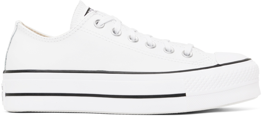 Shop Converse White Chuck Taylor All Star Sneakers In White/black/white