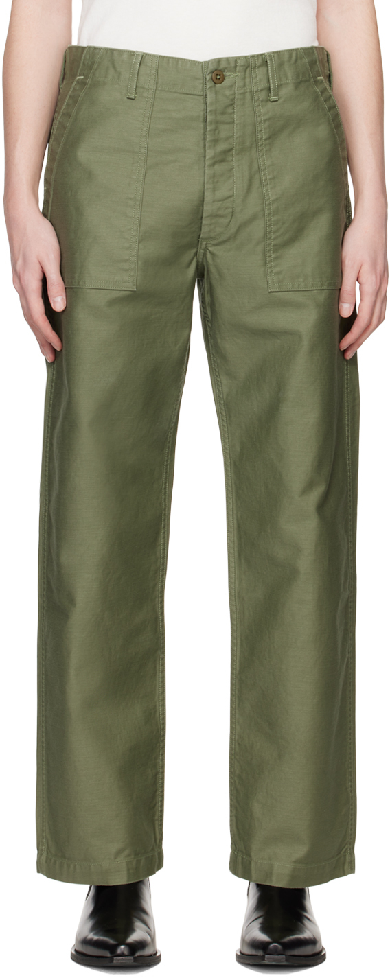 Re/done Utility Pants In Loden