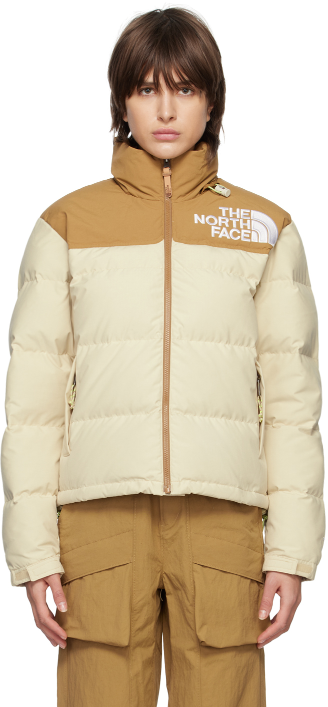 The North Face: Beige ’92 Low-Fi Hi-Tek Nuptse Down Jacket | SSENSE Canada