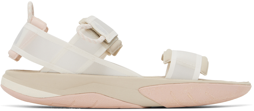 The North Face Beige Skeena Sport Sandals In Iim Sandstone/pink M