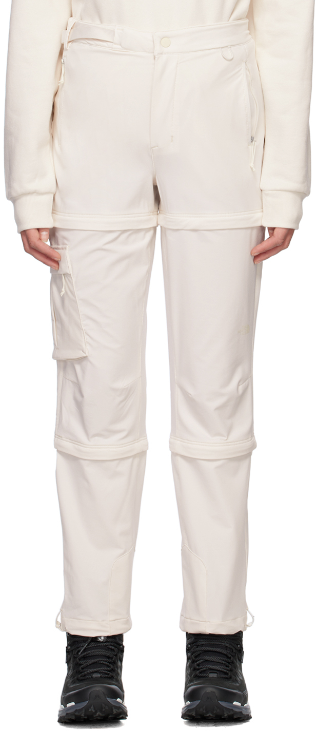 The North Face White Bridgeway Trousers In N3n Gardenia White