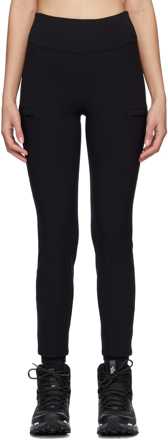The North Face logo waistband leggings in dark gray