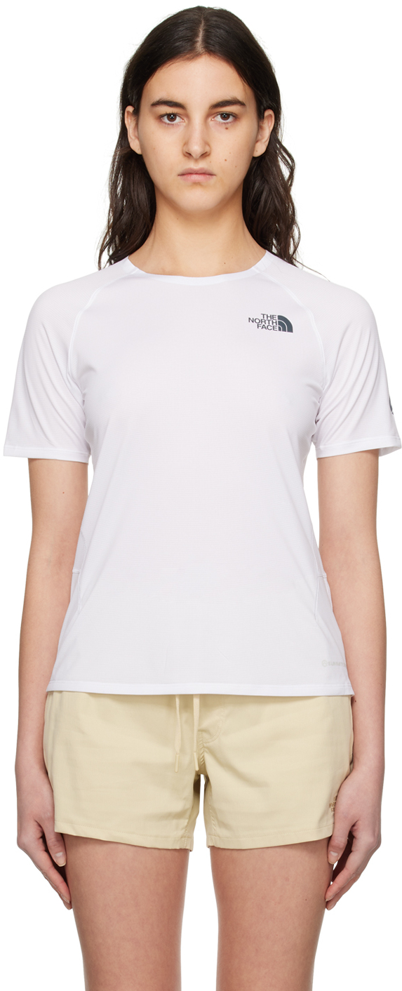 The North Face White Summit Series High Trail T-shirt In Fn4 Tnf White
