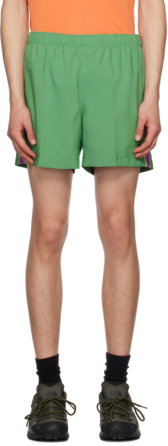 The North Face Green Elevation Shorts In N11 Deep Grass Green